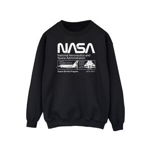 NASA Mens Space Shuttle Sweatshirt / Black